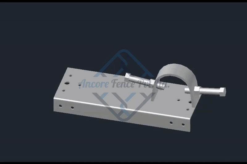 Wood to Steel Frame End Post Adapter